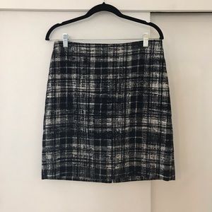Ann Taylor Plaid Pencil Skirt